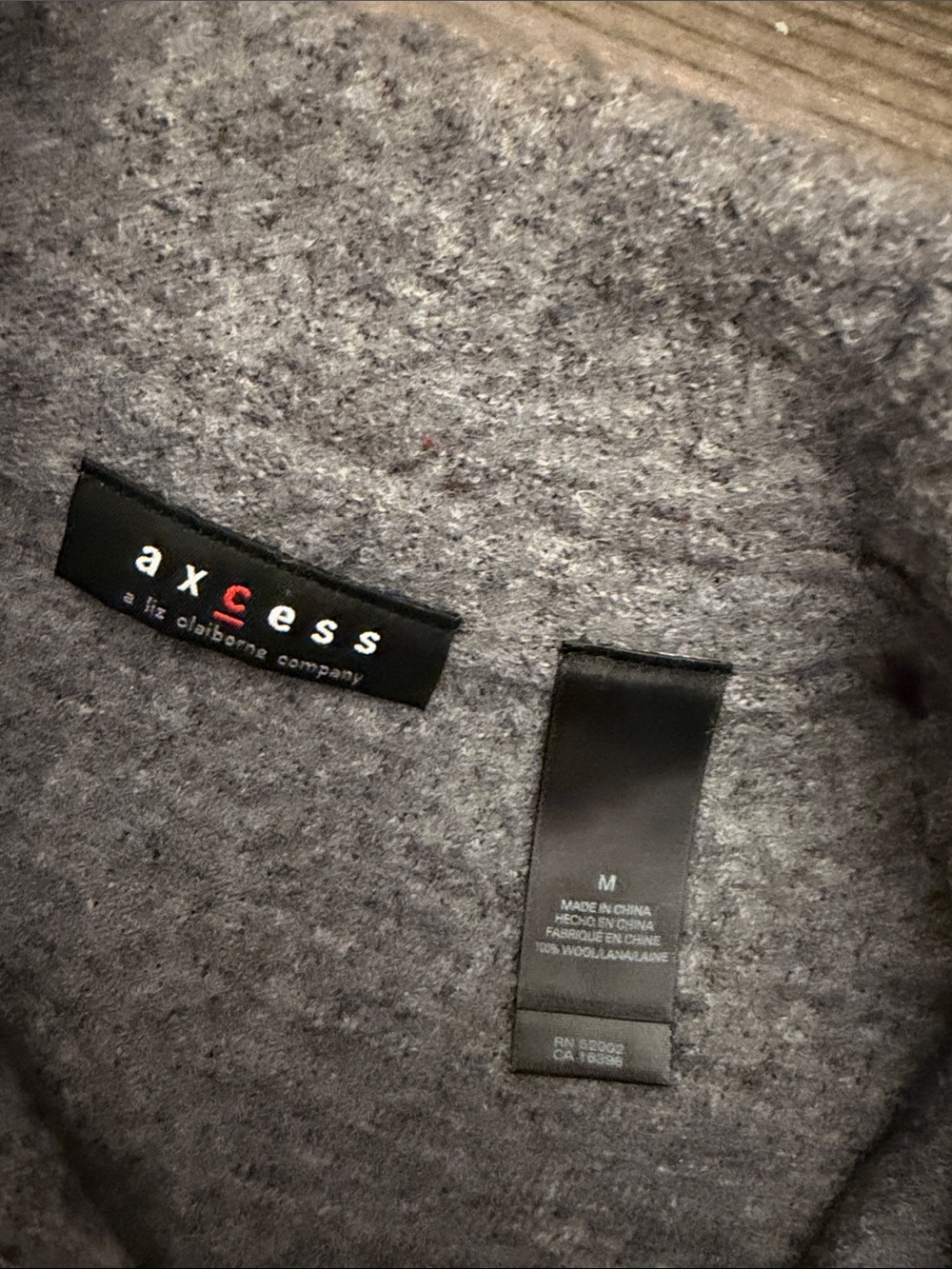 Axcess Gray Heather Wool-Blend Coat - Picture 2 of 4
